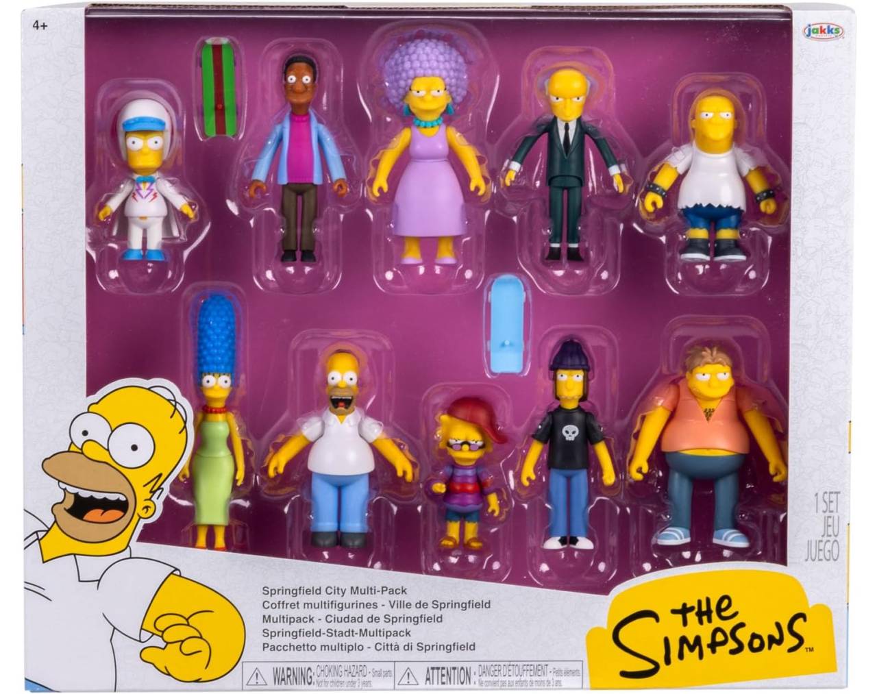 The Simpsons Jakks Pacific Los Simpson Multi-Pack de Ciudad Springfield
