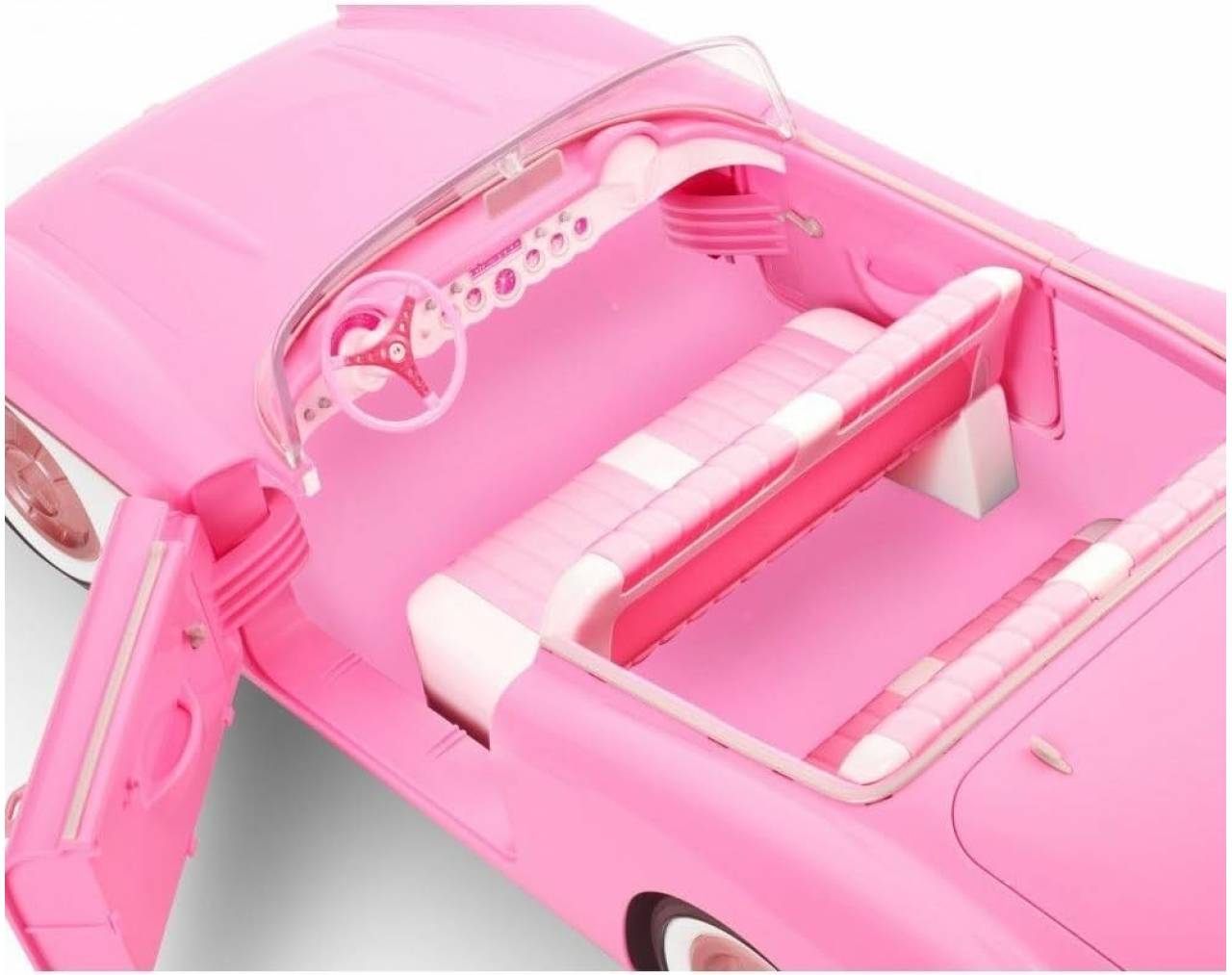 Barbie The Movie: Auto Corvette Rosa Clásico (4 Asientos) - ¡Edición Especial!