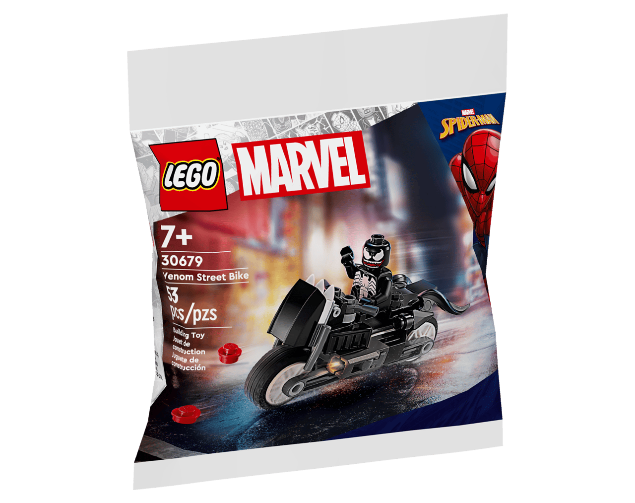 Moto Callejera de Venom & Remolque Musical Móvil Lego 30679