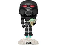 Dark Trooper with Grogu glows in the dark - Star Wars Pop! Vinyl